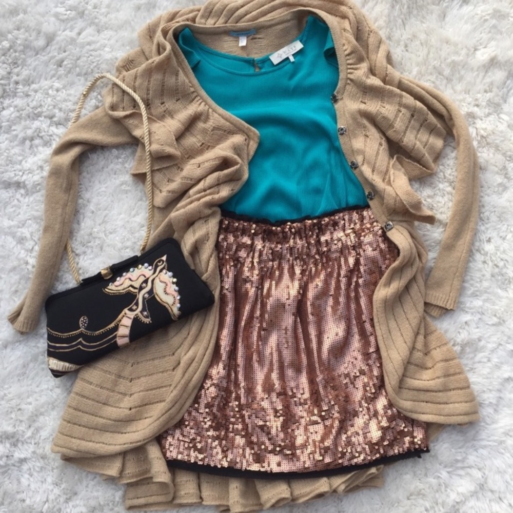 Yummy Rose Gold Sparkly Skirt