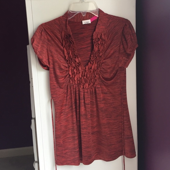 Rust and Brown Blouse - Picture 1 of 3