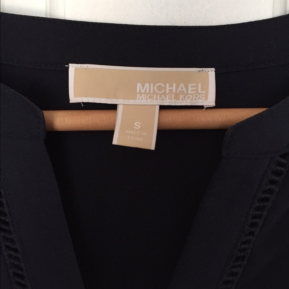 Navy blue Michael Kors blouse - Picture 2 of 4