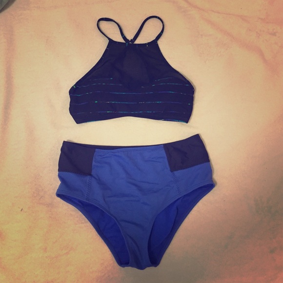 Athleta two-piece swimsuit. S top and M bottoms.
