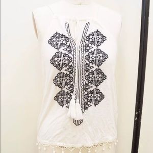 topshop tassel top