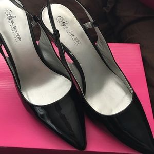 Signature Sole by Shoe Dazzle slingbacks worn 1x.