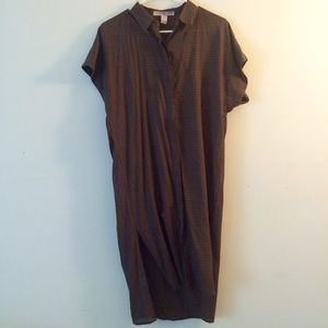 Contemporary Checked pattern tunic dress