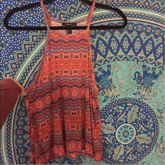 ❌SOLD❌boho colorful print tank top halter