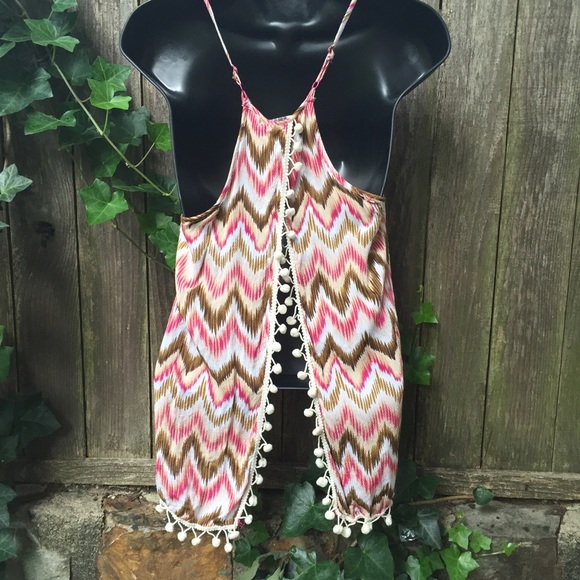 sOLD🎈🎈🎈Umgee USA unique Racer Back High/low Tan - Picture 3 of 4