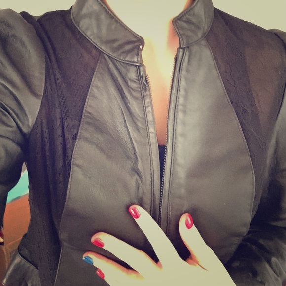 Bebe leather crop jacket - Picture 1 of 3