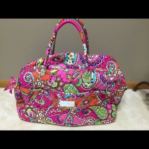 Vera Bradley Grand Traveler Bag - Pink Swirls