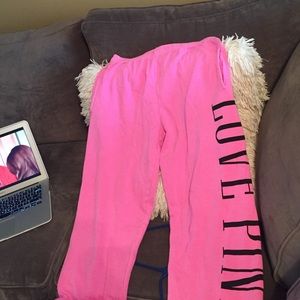 Vs pink sweatpants