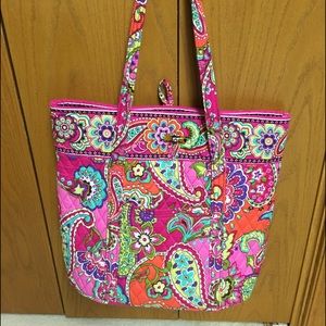 Vera Bradley Vera Tote - Pink Swirls