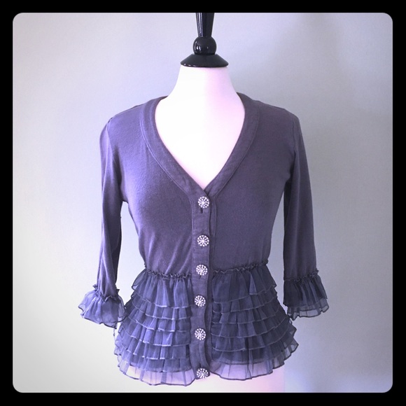 💗Forever 21 Tulle & Rhinestone Cardigan💗