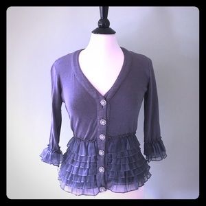 💗Forever 21 Tulle & Rhinestone Cardigan💗