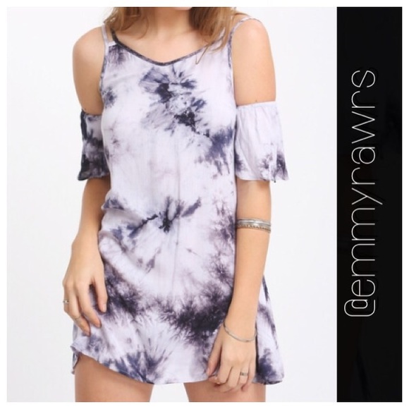 $12 Today Only - New Tye Dye Off Shoulder Dress - Picture 2 of 3