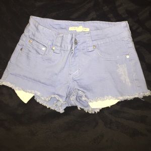 forever 21 blue denim shorts size 24