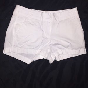 J Crew chino white shorts