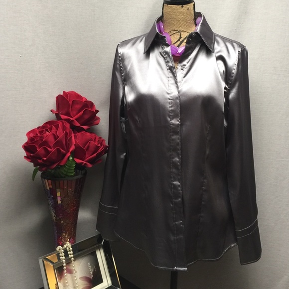 Holiday Long sleeve silk blouse pic inspired