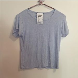 ❌SOLD❌Light Blue Ribbed Tee