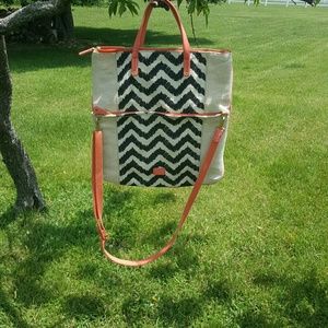 Fossil tote/ cross body bag