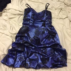 Blue and black dress (homecoming)