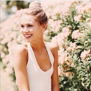 NWT White Lena Halter