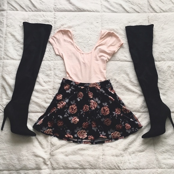 Forever 21 Velvet Skirt