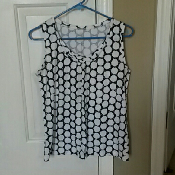 Polka Dot Tank Top Blouse