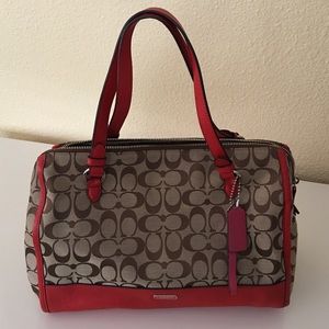 Coach Park triple zip signature