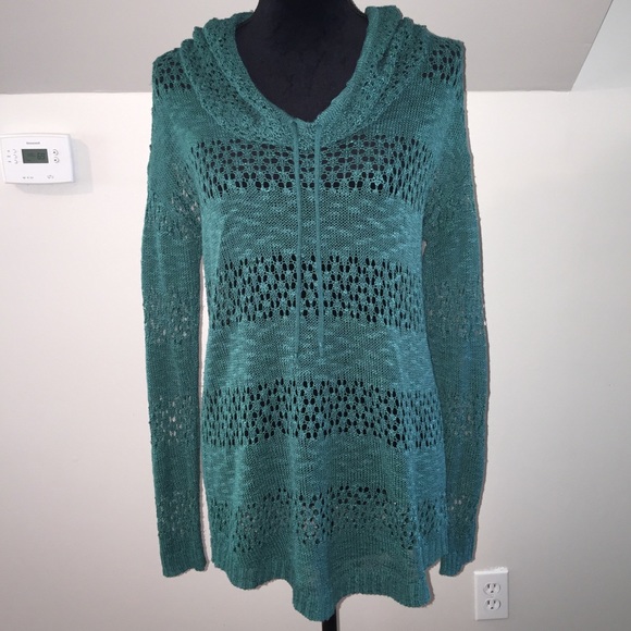 Maurices Crochet Pop-Over Sweater EUC - Picture 2 of 4
