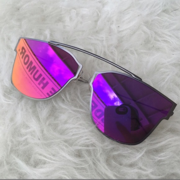 Pink Mirrored Sunglasses