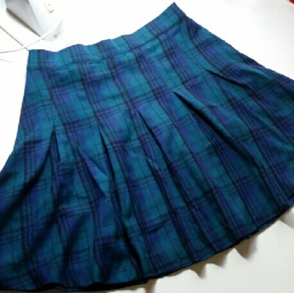 Bogo! Blue plaid tennis skirt