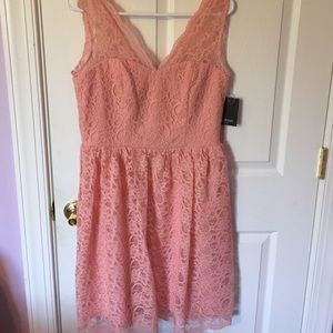 Modcloth Pink Lace Dress