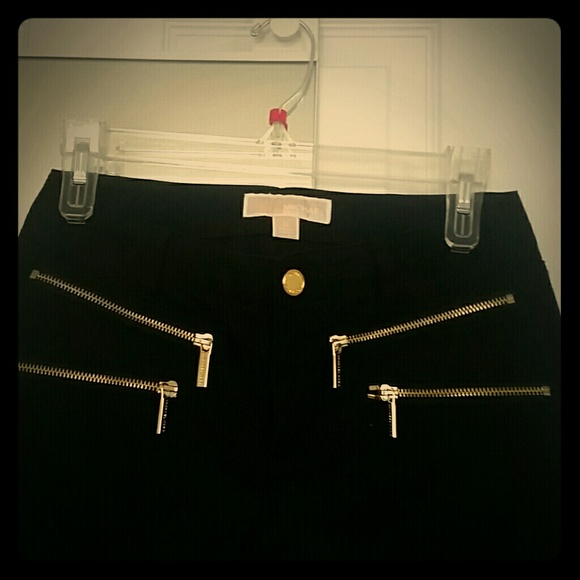 Michael kors size 0 skinny black zipper pants