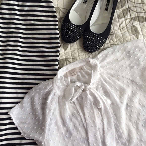Abercrombie and Fitch midi stripe pencil skirt - Picture 2 of 4