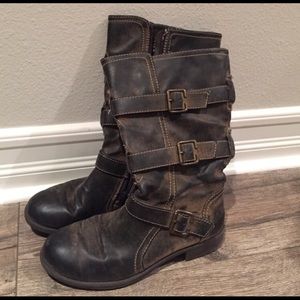 Sonoma brown buckle boots