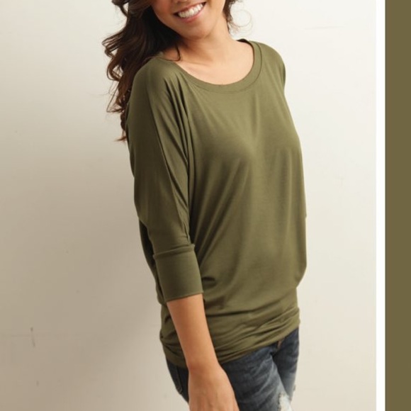 Natural Life || Slouchy Dolman Top || size L