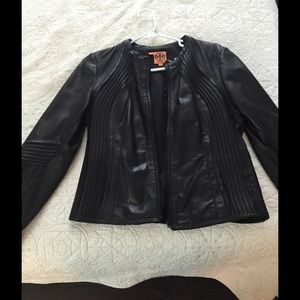 Tory burch leather jacket