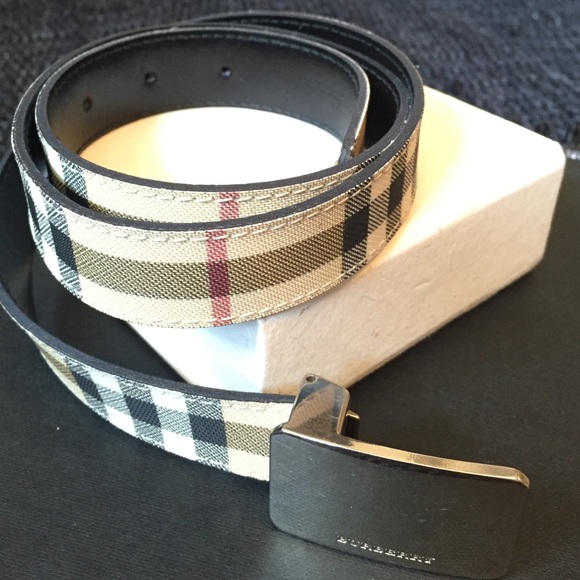 authentic burberry belt