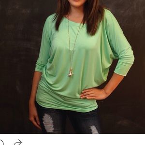 Natural Life || Slouchy Dolman Top || size L