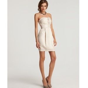 Max &cleo Renee white dress strapless