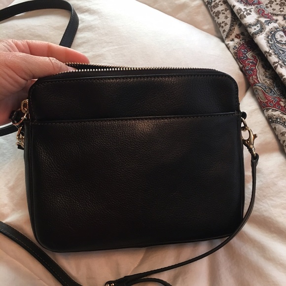 Black Fossil Crossbody