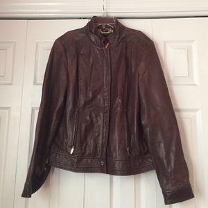 Laundry- Brown Leather Jacket