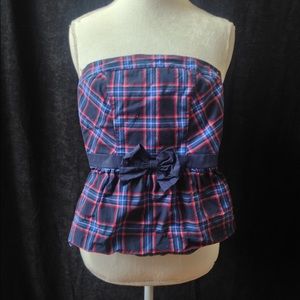 Gilly Hicks Plaid Tube Top