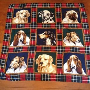 NWOT Ellen Tracy 100% Silk DOG Scarf on Plaid