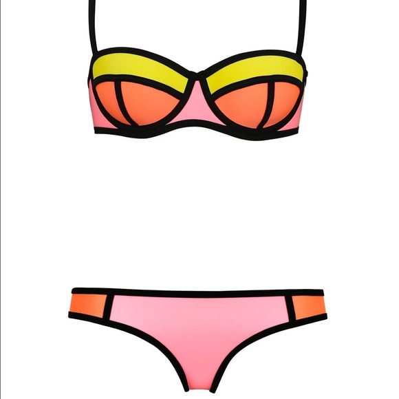 Poppy Pink Lemonade Triangl Bikini Set