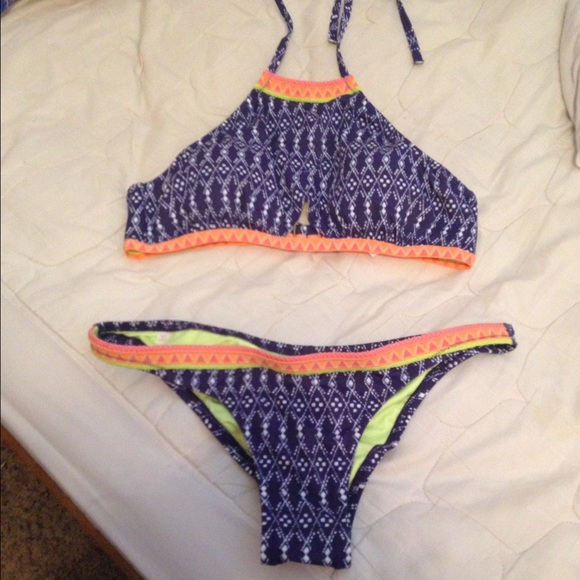 VS pink halter bikini