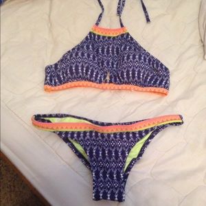 VS pink halter bikini