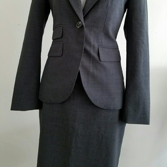 Banana Republic pinstripe pencil skirt