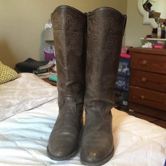 Old west leather boots
