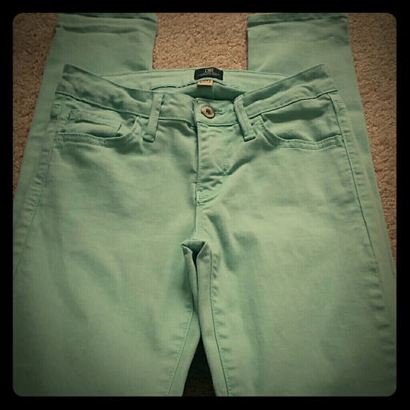 Blue/teal skinny pants. Size 25/0