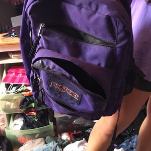 Purple backpack