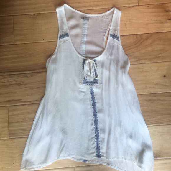 NWOT Urban Outfitters x Ecoté embroidered tank